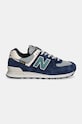 New Balance sneakers din piele întoarsă 574 U574SOA bleumarin AW24