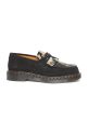 Dr. Martens suede loafers Adrian Snaffle flat black DM31895779