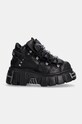 New Rock Ankle Boot Black Tower With Laces M-106-S1 M.106.S1 black AA00