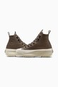 Kožené tenisky Converse Run Star Hike A10049C hnedá