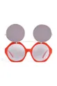 Mini Rodini okulary przeciwsłoneczne dziecięce czerwony