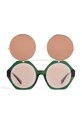 Mini Rodini okulary przeciwsłoneczne dziecięce 2466011575 zielony AW24