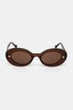 Nanushka okulary przeciwsłoneczne GIVA NW23CRSG00776 brązowy AW24