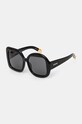 Jacquemus okulary przeciwsłoneczne CARRE ROND 2 prostokątne czarny JAC10C1SUN