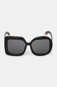 Jacquemus okulary przeciwsłoneczne CARRE ROND 2 JAC10C1SUN czarny SS25