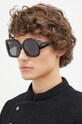 Jacquemus okulary przeciwsłoneczne CARRE ROND 2 czarny JAC10C1SUN