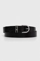 Pásek Calvin Klein přírodní kůže černá K60K612363