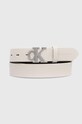Шкіряний ремінь Calvin Klein Jeans сірий K60K612377