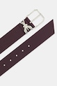 Patrizia Pepe pasek skórzany 8W0044.L001 bordowy SS25