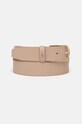 Kožený pásek Patrizia Pepe Dárkový box béžová 8W0046.L048