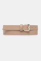 Patrizia Pepe pasek skórzany beżowy 8W0047.L001