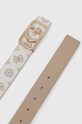 Guess pasek dwustronny KUBA BW9151.P4335 biały AW24