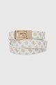 Guess pasek ARLN imitacja skóry licowej biały BW9137.P4320