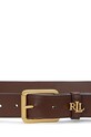 Lauren Ralph Lauren pasek skórzany 412942212 brązowy NC24