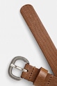 Sisley pasek skórzany 6G8ZWL02C brązowy AW24