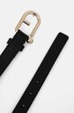 Δερμάτινη ζώνη Furla WC00089.BX2045.O6000 μαύρο AW24
