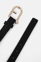 Δερμάτινη ζώνη Furla WC00089.BX2045.O6000 μαύρο AW24
