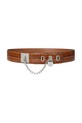 Шкіряний ремінь Lauren Ralph Lauren коричневий 412945226
