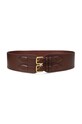 Kožený pásek Lauren Ralph Lauren hnědá 412945550