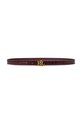 Kožený pásek Lauren Ralph Lauren burgundské 412951445