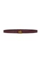 Kožený pásek Lauren Ralph Lauren 412951445 burgundské AW24