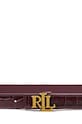 Doplňky Kožený pásek Lauren Ralph Lauren 412951445 burgundské