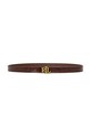 Шкіряний ремінь Lauren Ralph Lauren коричневий 412951445