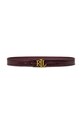 Kožený pásek Lauren Ralph Lauren burgundské 412951446
