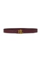 Kožený pásek Lauren Ralph Lauren 412951446 burgundské AW24