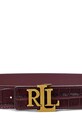 Doplňky Kožený pásek Lauren Ralph Lauren 412951446 burgundské