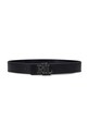 Lauren Ralph Lauren pasek skórzany 412951450 czarny AW24