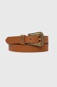 Δερμάτινη ζώνη Pepe Jeans MILDRED BELT Planet friendly καφέ PL020852