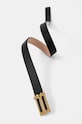 Δερμάτινη ζώνη Victoria Beckham 1424ABL005954A μαύρο AW24