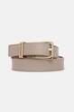 Tommy Hilfiger pasek skórzany beżowy AW0AW16602