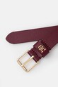 Kožený pásek Tommy Hilfiger AW0AW16607 fialová AW24