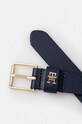 Шкіряний ремінь Tommy Hilfiger AW0AW16607 темно-синій AW24