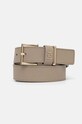 Kožený pásek Tommy Hilfiger béžová AW0AW16613
