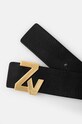 Шкіряний ремінь ZADIG&VOLTAIRE LWBT00002 чорний AW24