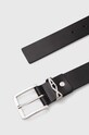 Kožený pásek Armani Exchange 951416.4F897 černá AW24