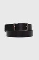Tommy Jeans curea de piele negru AM0AM12681