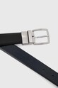 Двосторонній шкіряний ремінь Armani Exchange 951420.4F901 чорний AW24