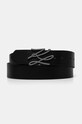 Karl Lagerfeld pasek skórzany czarny 544450.815300