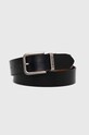 Двосторонній шкіряний ремінь Levi's чорний D6605.0000
