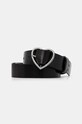 Martine Rose leather belt Heart Belt black 1142LP10001