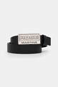 Martine Rose curea de piele Perforated Sports Belt negru 1177LF02001