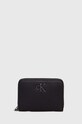 Гаманець Calvin Klein Jeans імітація лицьової шкіри чорний K60K612262