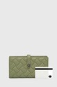 Kurt Geiger London portfel skórzany KENSINGTON SOFT WALLET 2712076109 zielony