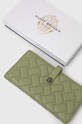 Kurt Geiger London portfel skórzany KENSINGTON SOFT WALLET zielony 2712076109
