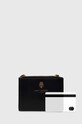 Kurt Geiger London portfel skórzany MINI PURSE SHOREDITCH 9342000109 czarny