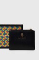 Kurt Geiger London portfel skórzany MINI PURSE SHOREDITCH czarny 9342000109
